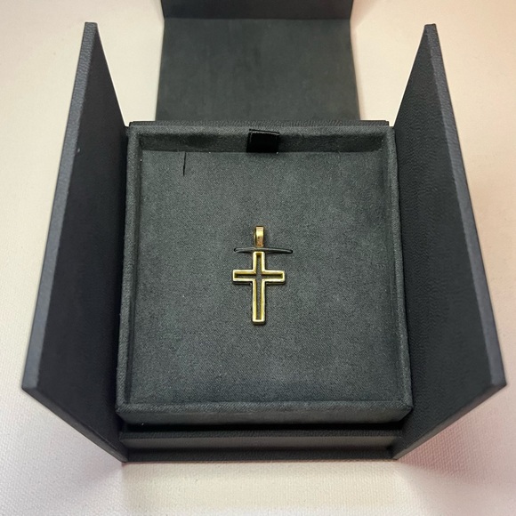 DAVID YURMAN Forged Carbon Cross Pendant - Picture 1 of 15